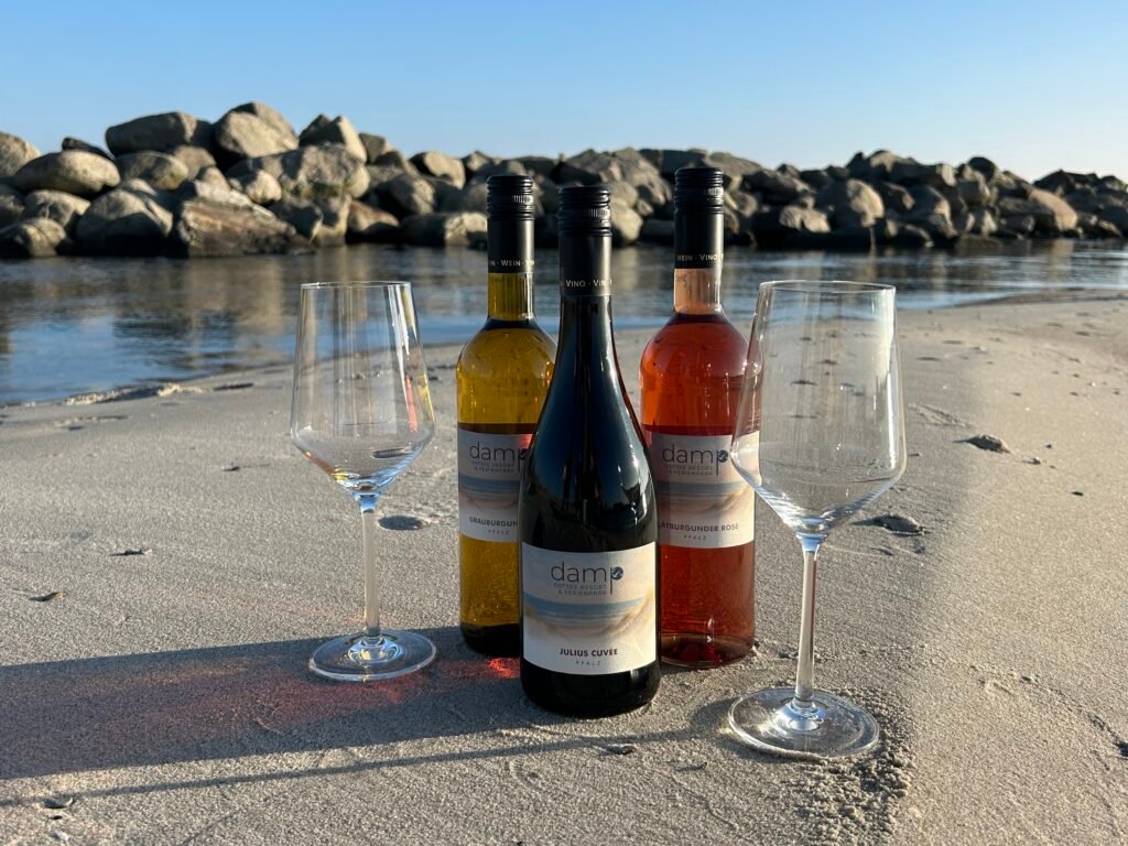 Wein und Gläser für den Genuss im Ostsee Resort Damp.